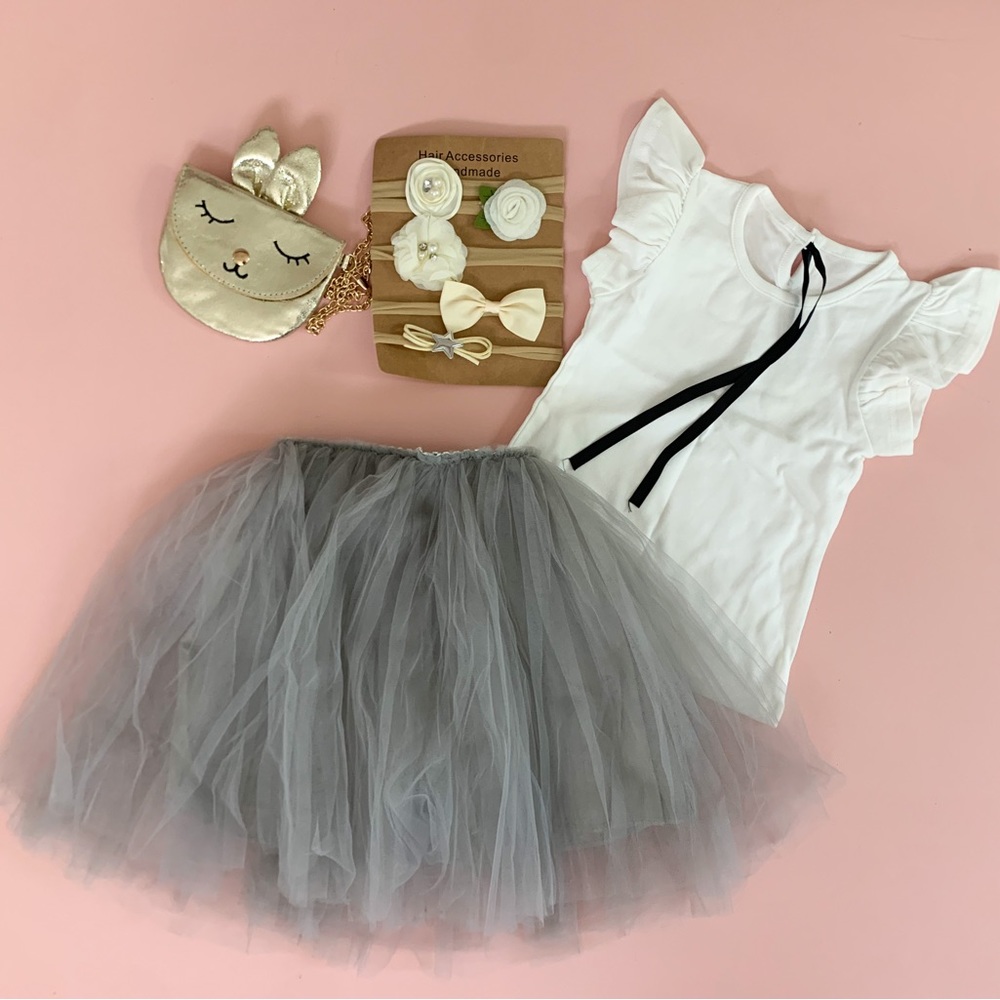 Gray Tulle skirt